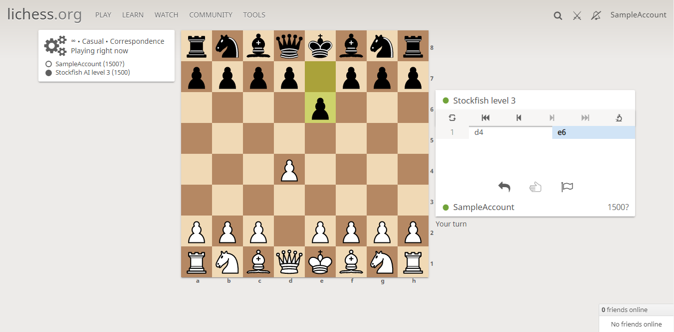 lichess default chessboard and pieces
