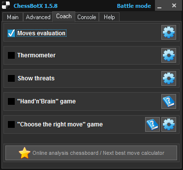 Moves evaluation feature