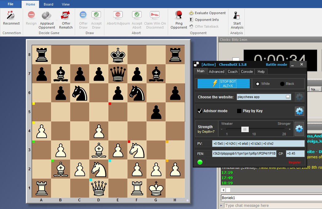 chessbotx in multipv on playchess app