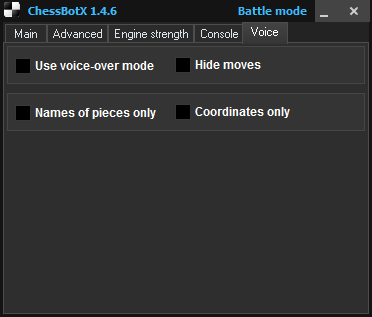 chess cheat voiceover interface